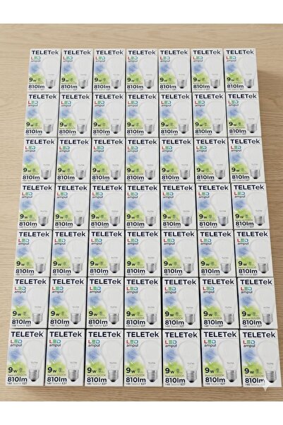 Teletek 9W Beyaz Işık 6500K Ampul Led Tasarruflu