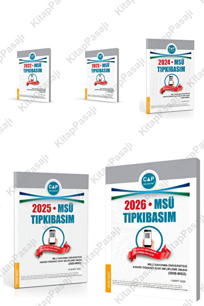 Çap Yayınları MSÜ Üniversiteye Hazırlık Son 5 Yıl Tıpkı Basım Seti 2022 2023 ...