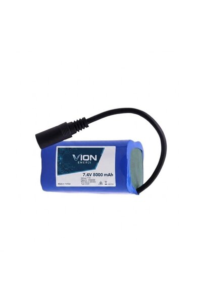 Vion 7.4V 8000 mAh Li-ion Balık Yemleme Botu Bataryası