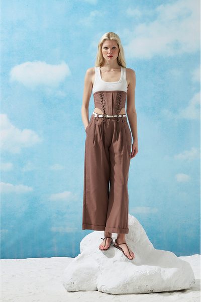 Sagaza Studio SS6169 Μπουστιέρα με δέσιμο μπροστά και κορσέ