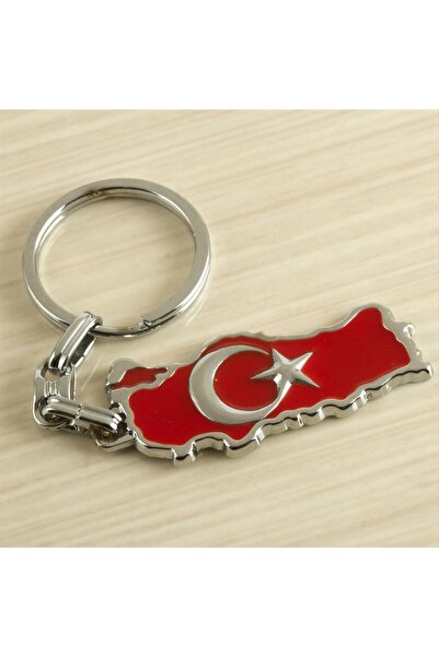 ZERO LAND Gldisptm Moon Star (105320) Metal Keychain-Red