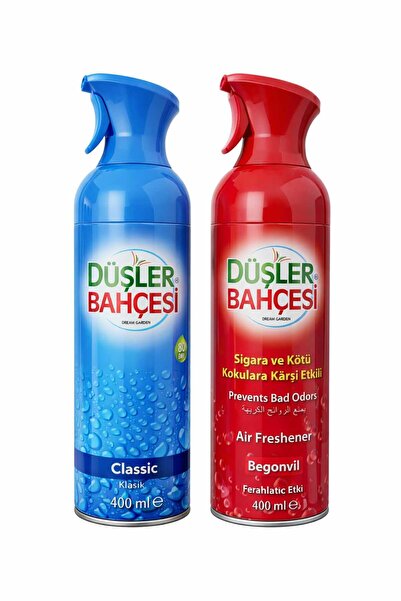 düşler bahçesi ANTİ SİGARA ODA KOKUSU 400ML 2Lİ SET (KLASİK&BEGONVİL)