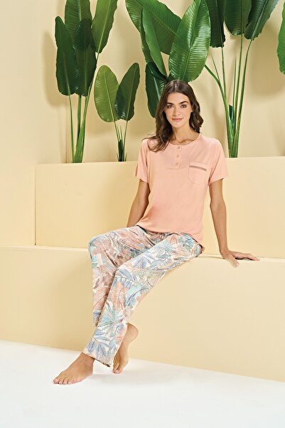 Over Sleep by Poleren Over Sleep 3353 Kadın Pijama Takım