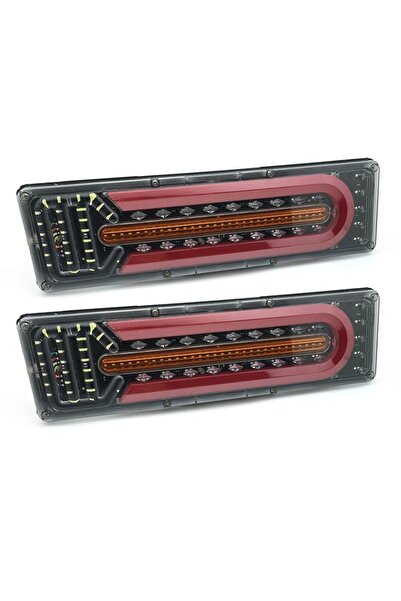 E-ANAMAG Σετ 2 Αδιάβροχων Πίσω Φώτων Ένδειξης LED, Φως Στοπ για Φορτηγό, Ρυμο...