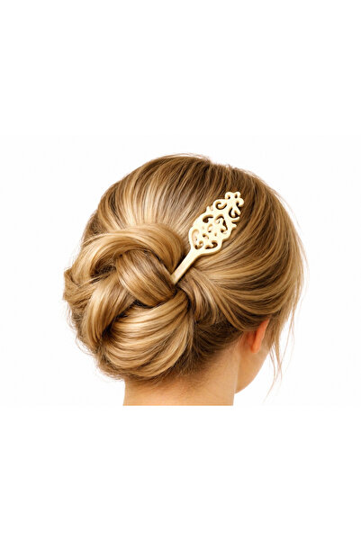 Yapı3D Patterned Hair Stick Clip – Stylish Design Bun Fixer Hair Accessory Su...