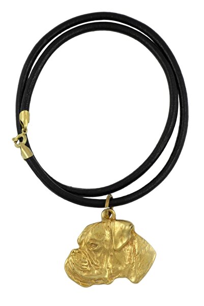 Art - Dog Colier pentru câini Art-Dog Boxer III placat cu aur — Pandantiv pla...