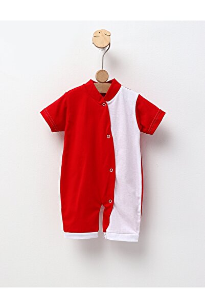 MiniKids Βρεφικό φορμάκι, Βαμβακερό, MS κόκκινο-λευκό