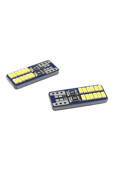 E-ANAMAG Σετ 2 λαμπών LED αυτοκινήτου 5W 6 LED Λευκό 39mm 12V