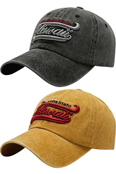 Uniquetrenders Unisex Vintage Κεντημένο Χαβανέζικο Ρυθμιζόμενο Καπέλο Μπέιζμπ...