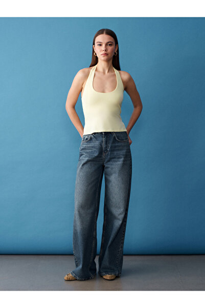 Dilvin 32726 Κολάρο Halter Ανοιχτό Κίτρινο