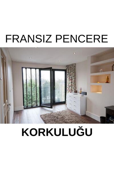 özgürce Antrasit Gri Fransız Balkon Korkuluğu, Uzayıp Kısalan, Çocuk Güvenliğ...