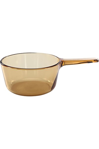Visions Cooking Pot with Lid - Brown, 1 Liter Capacity, Model 3741