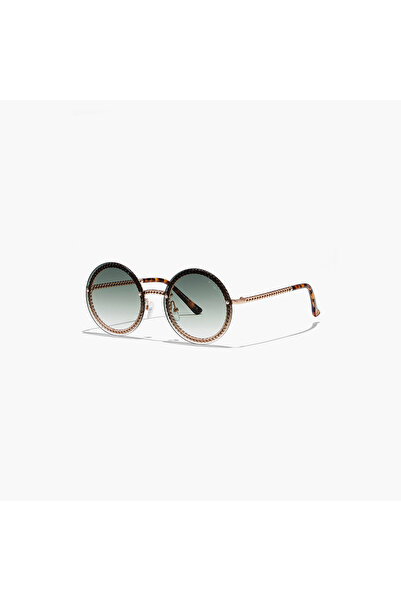 BlackOut RISE Green 57 mm Round Sunglasses