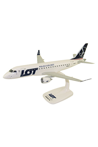 PPC Holland LOT Polish Airlines model de avion Embraer 175, plastic, 30 cm, s...