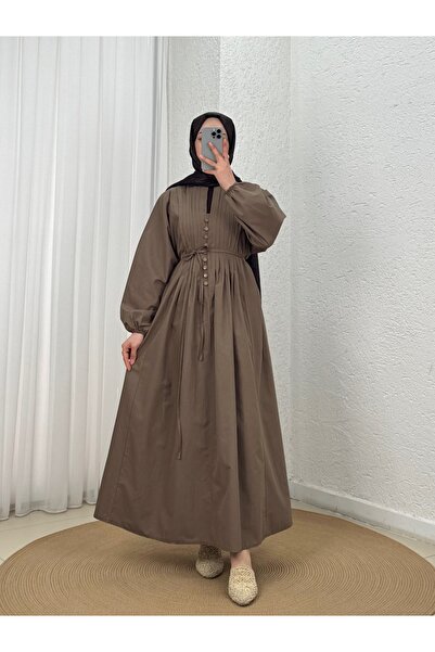 BENAHOLL Φόρεμα Loryla από βουάλ με ριμπ μπροστινή πλευρά και τελειώματα με ρ...