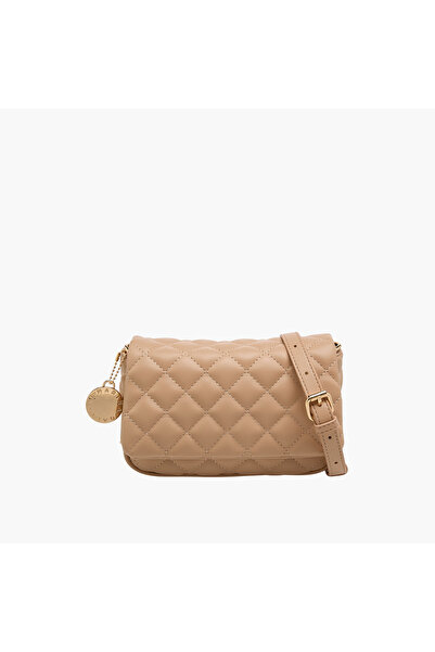Marina Galanti Quilted Crossbody Bag with Detachable Strap