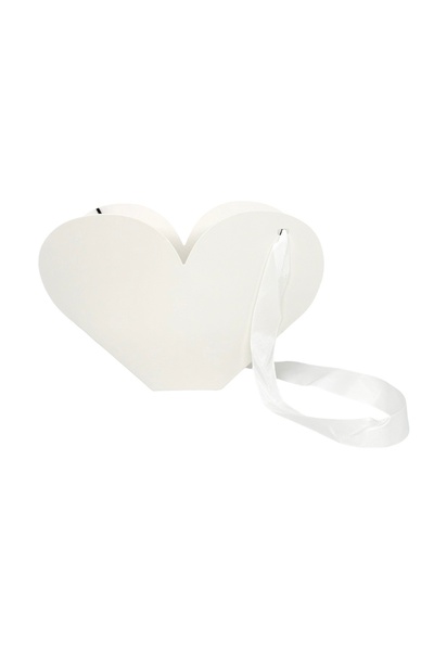 AFO Σετ 12 λευκών χάρτινων πτυσσόμενων τσαντών σε σχήμα καρδιάς