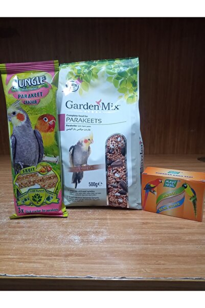 Gardenmix Platin SULTAN CENNET Paraket Yemi 500g+1 PAKET JUNGLE PARAKET KRAKE...