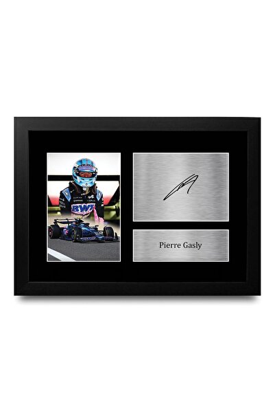 ALAYRA International Alayra Framed FR A4 Pierre Gasly Alpine Gifts Printed Si...