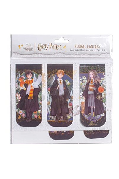 Insight Editions Harry Potter: Floral Fantasy Magnetic Bookmark Set (Set of 5)