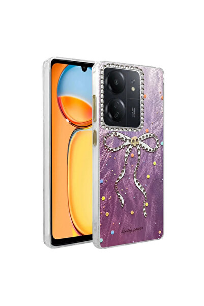 magicool Xiaomi Redmi 13c Kılıf Blade Aynalı Desenli Kapak - Desen 1