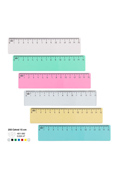 Ark 15 cm Plastik Cetvel