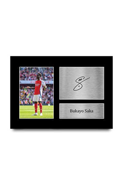 ALAYRA International Alayra Framed A4 Bukayo Saka Gifts Printed Signed Autogr...