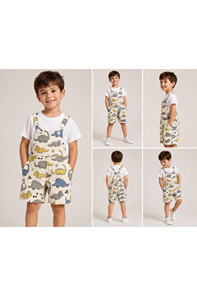 elzo collection Erkek Çocuk Figürlü Salopet