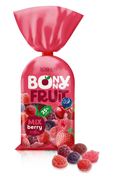 Roshen Mixed Fruit Jelly Candy, 200g, Purple