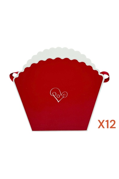 AFO Σετ 12 κωνικών αναδιπλούμενων σακουλών με λευκό περίγραμμα