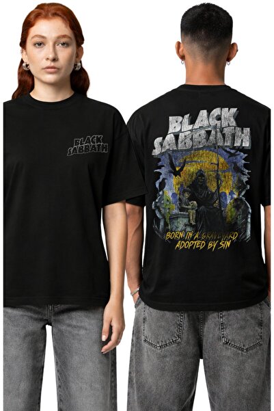 Fuddy Moda Μπλουζάκι Unisex Black Sabbath με στάμπα στην πλάτη  "Born In a Gr...