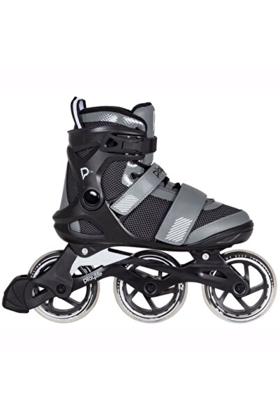 PLAYLIFE GT BLACK GREY 110 ΠΑΤΙΝΙΑ INLINE - ΜΑΥΡΟ/ΓΚΡΙ