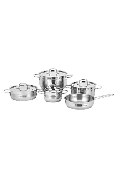 ROYALFORD Rockmaz 9-Piece Stainless Steel Cookware Set