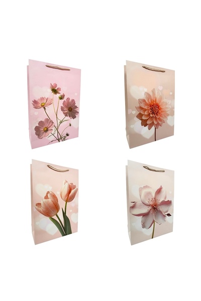 AFO Set 12 Pungi Cadou Model Flori Mixt 30x43x10