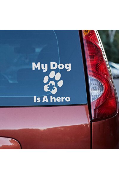 OEM Sticker auto (30cm) - My dog is my Hero