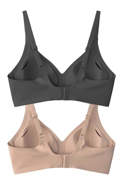 Cottonhill Seamless Bra - Soft | Lazer Kesim Balensiz Ayarlanabilir Askılı Dikişsiz Kadın Sütyen 2'li Paket