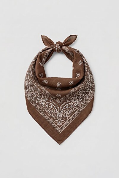 ablukaonline Unisex Μπαντάνα με έθνικ σχέδια σε καφέ απόχρωση