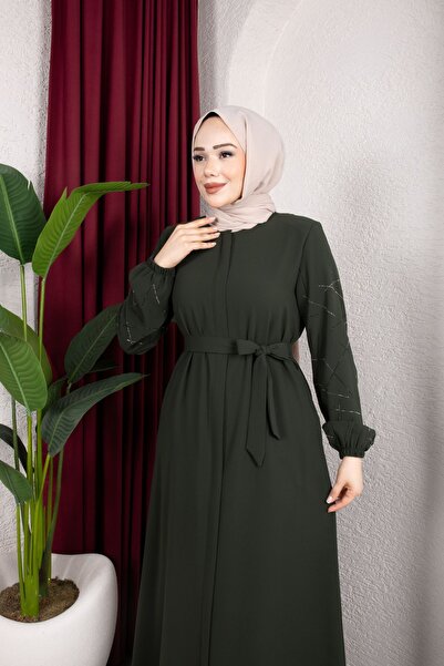 BYH MODA CAM KIRIK TAŞLI FERACE