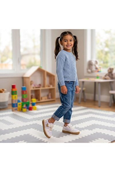 KANTEX Αθλητικά παπούτσια για κορίτσια με λεπτομέρειες από καουτσούκ και Velc...