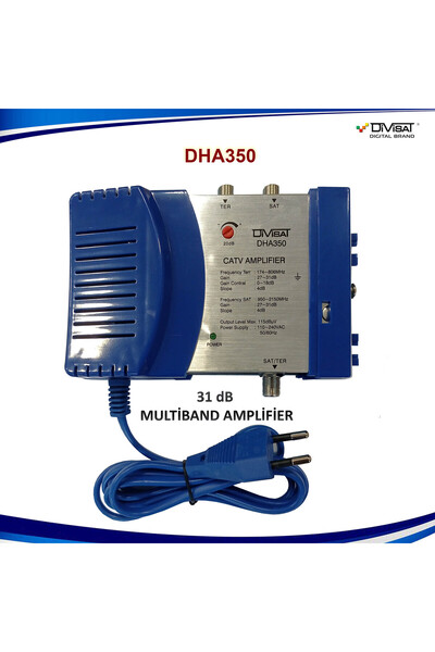 DİVİSAT DHA 350 Multiband Sinyal Yükseltici Amplifier (SAT/RF)