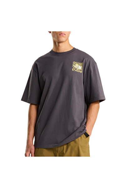 THE NORTH FACE Sun Oversize Graphic Erkek Antrasit Outdoor T-Shirt NF0A8GA0RHI1