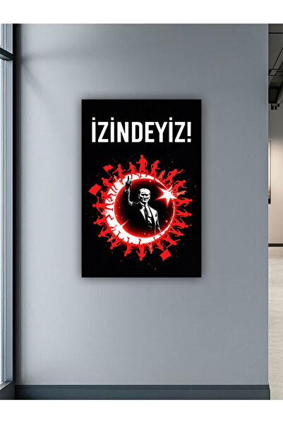 Atatürk İzindeyiz 19 Mayıs Cumhuriyet Cam Duvar Sticker