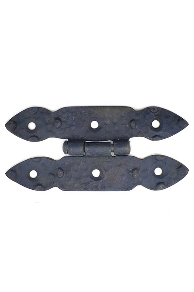 BilfolD Antique Style Decorative Brass Buttoned Hinge - 117x57 mm, Oxide