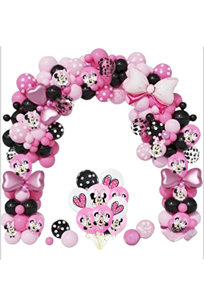 ANTADESIM Set arcada baloane decorative Minnie Mouse din 175 piese, ANTADESIM...
