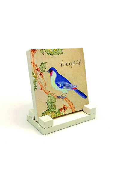 Sadrazam Επιτραπέζια βάση από πέτρα με εκτύπωση σχεδίου Πουλιού Μπουλμπούλ 10...