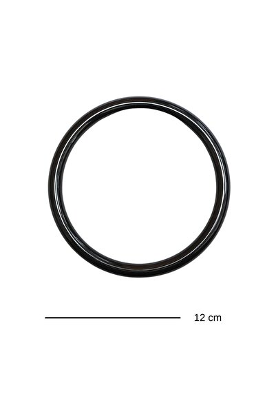 MarifetDükkan 12 CM AKRİLİK YUVARLAK PLASTİK ÇANTA SAPI / 2 ADET