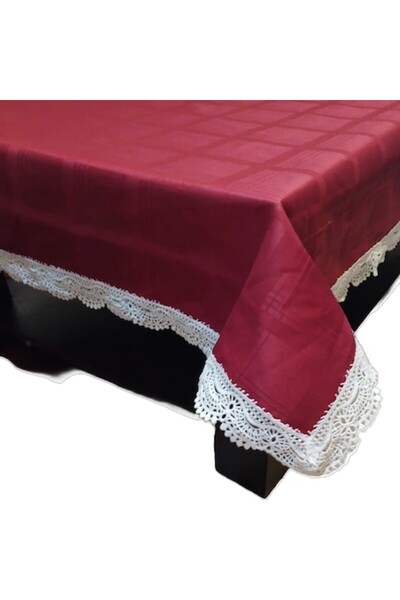 Casa Bucuriei Tablecloth, 120 x 180 cm, Casa Bucuriei, Romance model, bordeau...