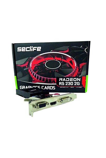 SECLIFE Radeon R5 230 2GB DDR3 64Bit DVI HDMI VGA Ekran Kartı