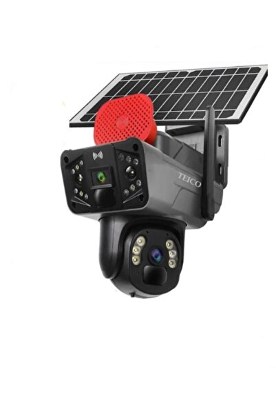 Güneş Enerjili Speed Dome PTZ Dış Ortam Solar Güvenlik Kamerası Teico-4360