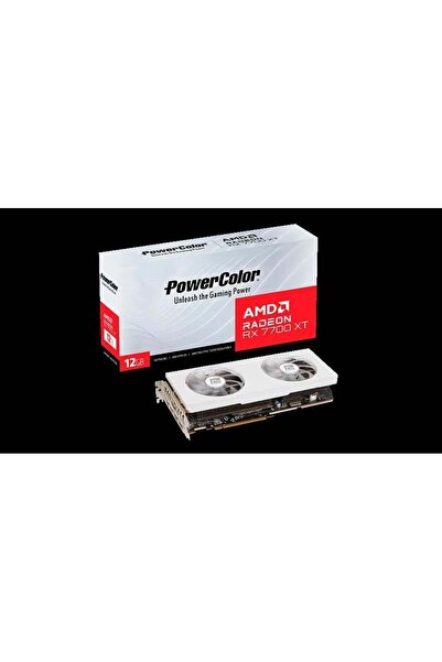 POWERCOLOR RX7700XT 12G-P/WHITE GDDR6 192BIT